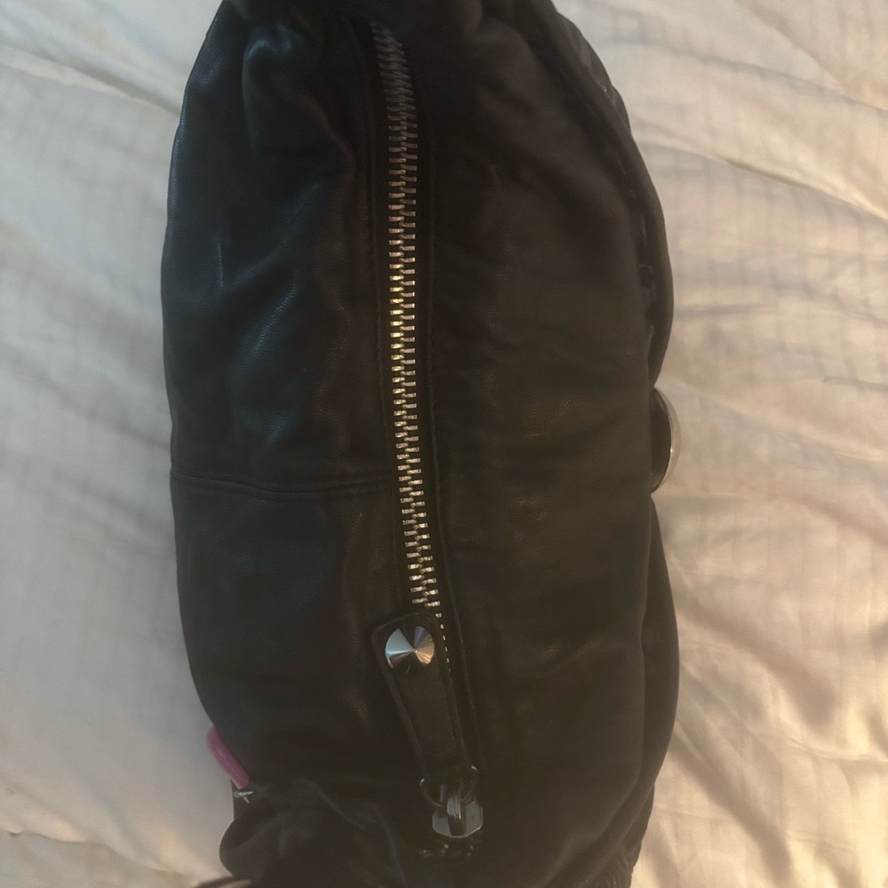 Betsy Johnson vintage rare skull bag lamb leather - Picture 3 of 7